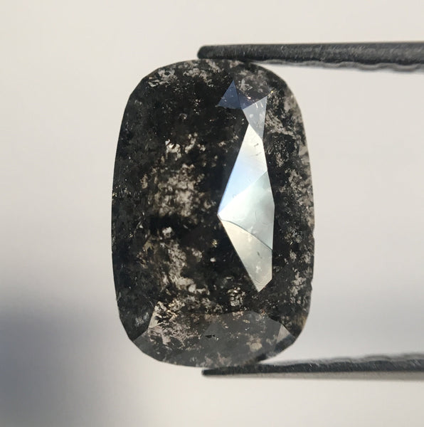 1.29 Ct Natural Oval Shape Grey Transparent Diamond 9.37 mm x 6.24 mm x 2.06 mm Size Rustic Natural Loose Diamond AJ14/63