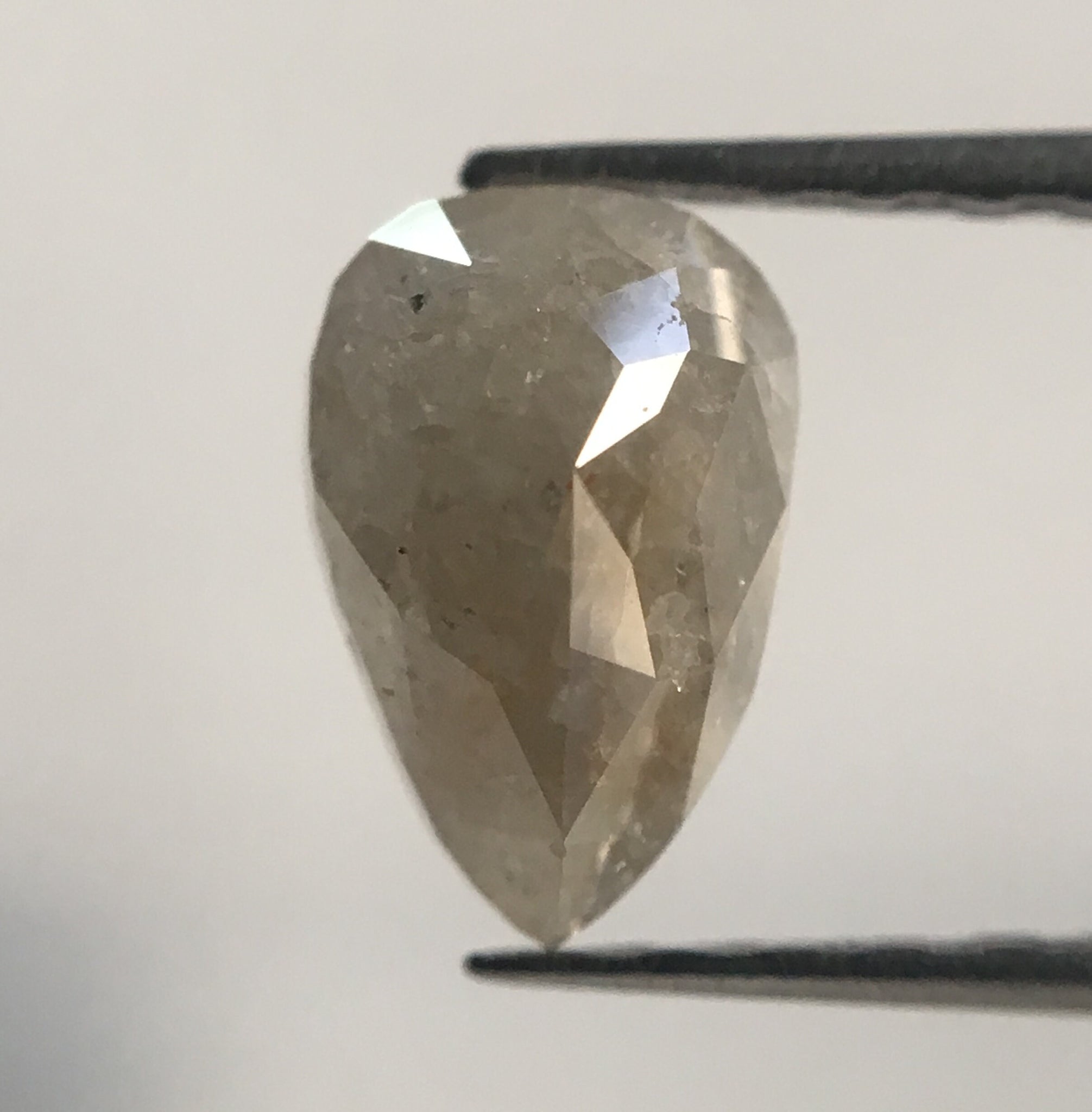 1.04 Ct Yellowish Gray Color Pear Cut Natural Loose Diamond, 7.49 mm X 4.93 mm X 3.51 mm Natural Loose Diamond quality AJ12/37