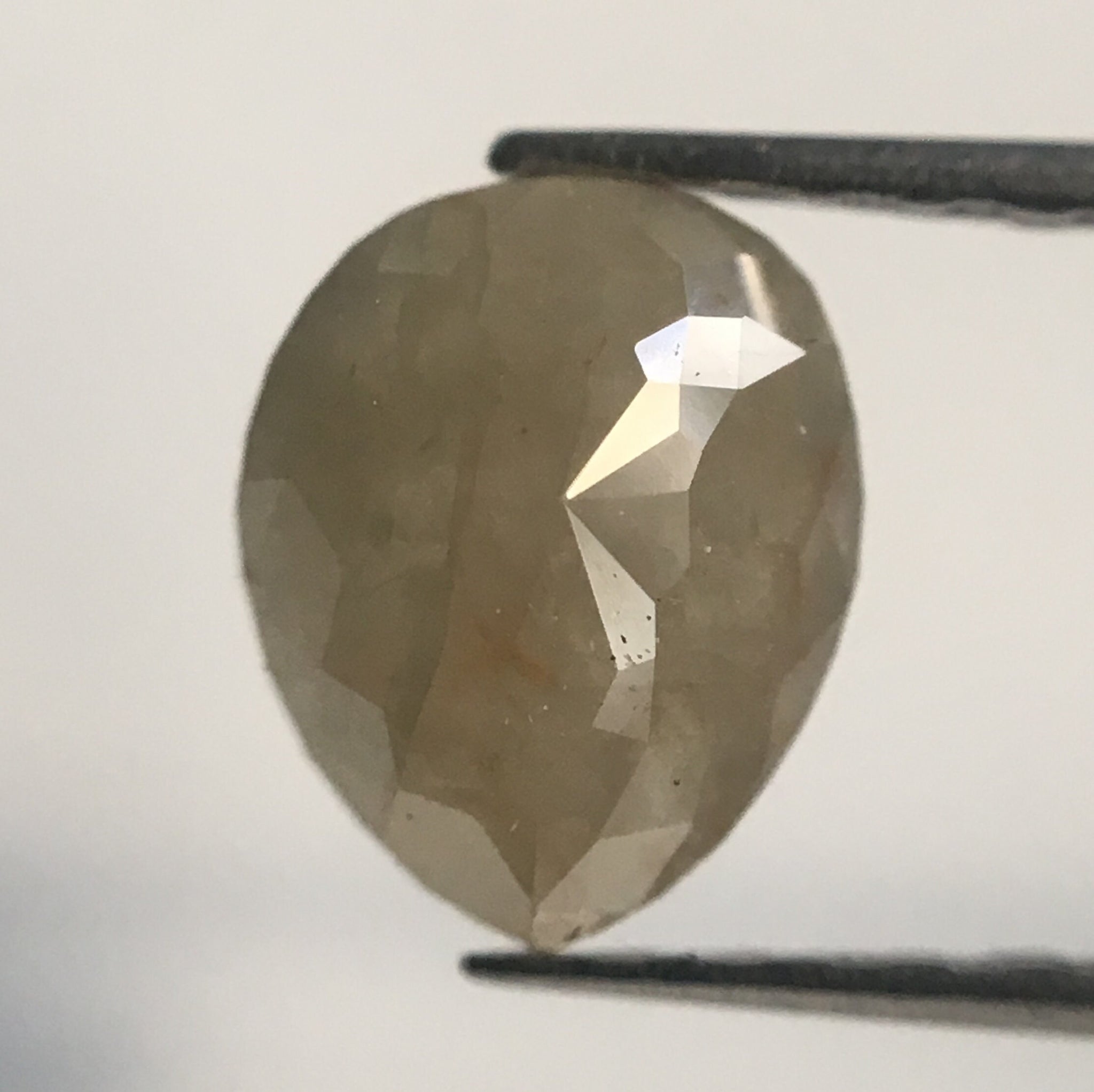 0.95 Ct Gray Color Pear Shape Natural Loose Diamond, 7.28 mm X 5.96 mm X 2.61 mm Grey Color Natural Loose Diamond Use for Jewelry AJ12/49