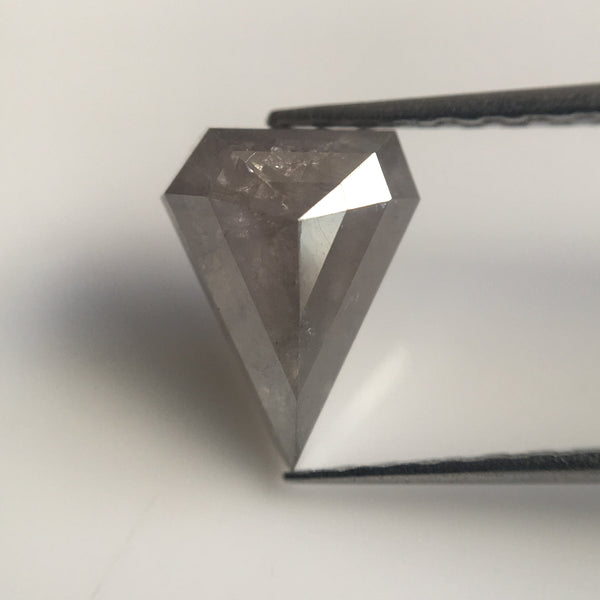 1.29 Ct Geometric Shape Grey Color Natural Loose Diamond, 8.75 mm x 6.70 mm X 3.38 mm Diamond Shape Rustic Natural loose Diamond AJ13/05