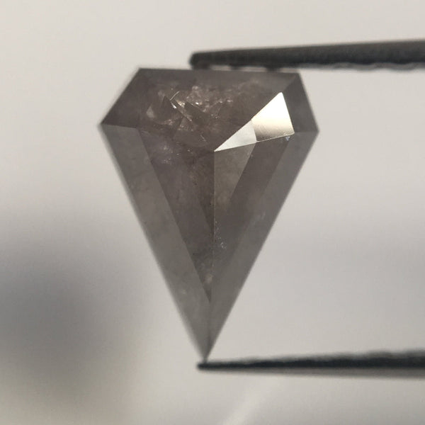 1.29 Ct Geometric Shape Grey Color Natural Loose Diamond, 8.75 mm x 6.70 mm X 3.38 mm Diamond Shape Rustic Natural loose Diamond AJ13/05