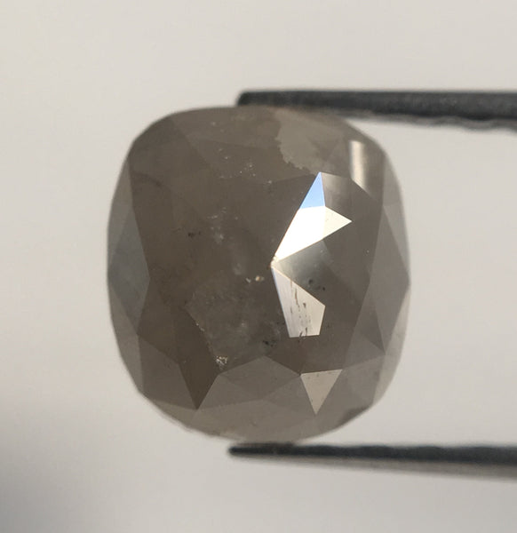 1.95 Ct Oval Shape Fancy Gray Color Natural Loose Diamond, 7.22 mm X 6.41 mm x 4.33 mm Grey Oval Cut Rose Cut Natural Diamond AJ13/27