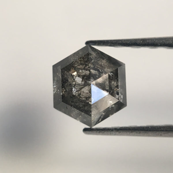 3 Pcs Hexagon Shape Natural Loose Diamond 1.89 Ct 5.10 mm to 5.20 mm Fancy Color Hexagon Cut loose diamond Use for Jewellery making SJ28/38