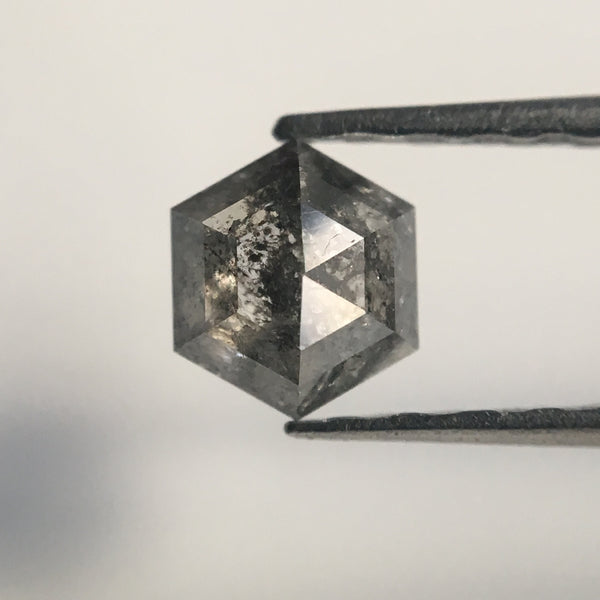 2 Pcs Hexagon Shape Natural Loose Diamond, 0.69 Ct 4.72 mm x 4.09 mm Fancy Color Hexagon Cut loose diamond Use for Jewellery making SJ28/42