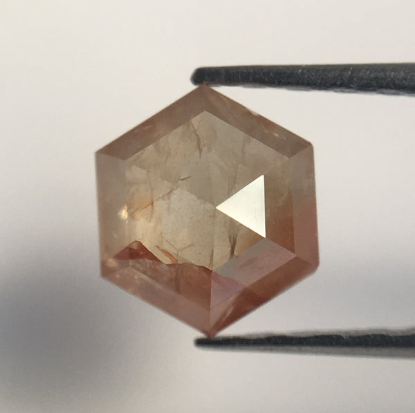 0.67 Ct Hexagon Shape Natural Loose Diamond 5.92 mm X 5.13 mm X 2.71 mm Fancy Hexagon Cut loose diamond Use for Jewellery making SJ28/50