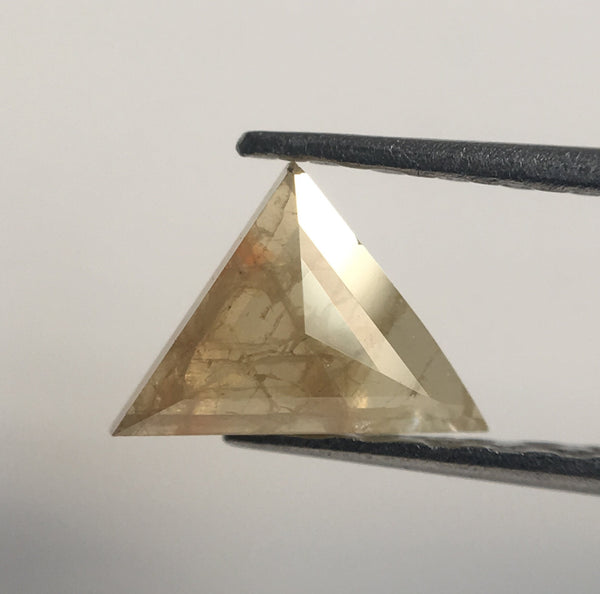 0.70 Ct Yellowish Gray Color Triangle shape Natural Loose Diamond 2 Pcs, 5.27 X 5.67 mm Excellent Natural Loose Diamond SJ41/30