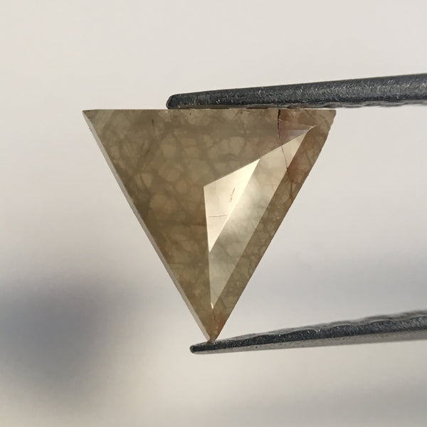 0.48 Ct Yellowish Gray Color Triangle shape Natural Loose Diamond, 6.30 mm X 7.38 mm X 1.33 mm Excellent Natural Loose Diamond SJ41/33