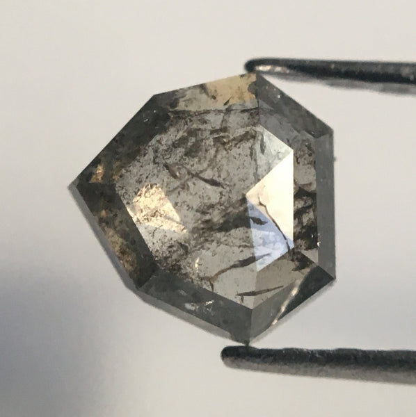 0.56 Ct Shield Shape Gray Color Natural Loose Diamond, 5.54 mm x 5.29 mm X 2.03 mm Geometry shape Natural Loose Diamond AJ14/06