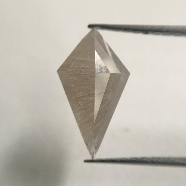 2.06 Ct Natural Fancy Grey Color Kite Shape Loose Diamond, 14.15 mm X 7.96 mm X 3.31 mm Excellent Natural Loose Diamond Quality SJ41/35