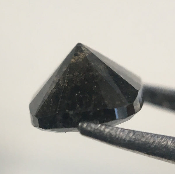 0.98 Ct Oval Cut Dark Gray Color Natural Loose Diamond, 6.44 mm X 5.27 mm X 3.56 mm Grey Oval Shape Rose Cut Natural Loose Diamond AJ14/50