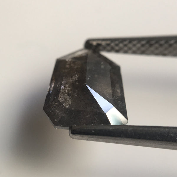 1.22 CT Natural Fancy Grey Color antique shape Loose Diamond 9.02 mm X 6.86 mm X 2.27 mm, Excellent Pentagon Shape Diamond SJ42/05