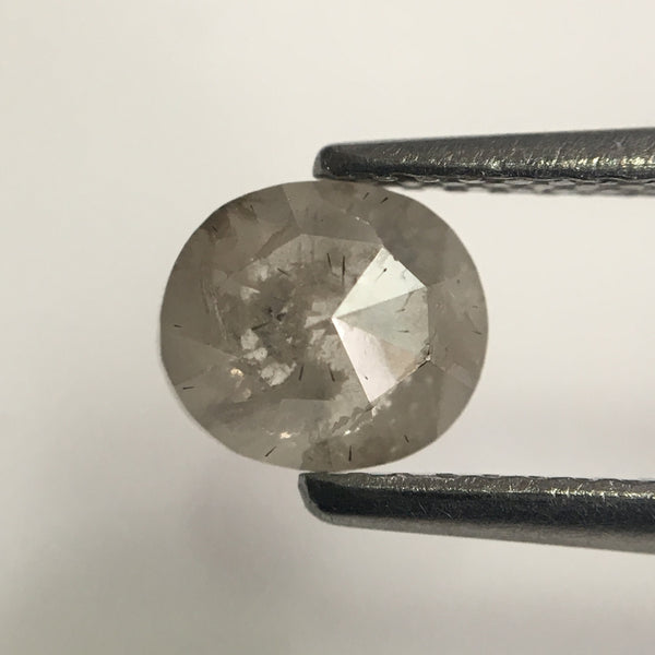 0.76 Ct Gray color Natural Oval Shape loose Diamond 6.15 mm X 5.41 mm X 2.55 mm Polished Diamond best for engagement ring SJ42/13