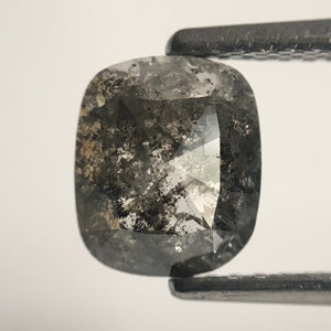 1.22 Ct Salt and Pepper Natural Oval Shape loose Diamond 7.25 mm X 6.14 mm X 2.38 mm Oval Shape Natural Diamond for engagement ring SJ42/46