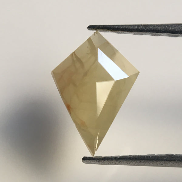 0.47 Ct Natural Yellowish Grey Color Kite Shape Loose Diamond, 7.76 mm X 5.36 mm X 1.79 mm Excellent Natural Loose Diamond Quality SJ41/32