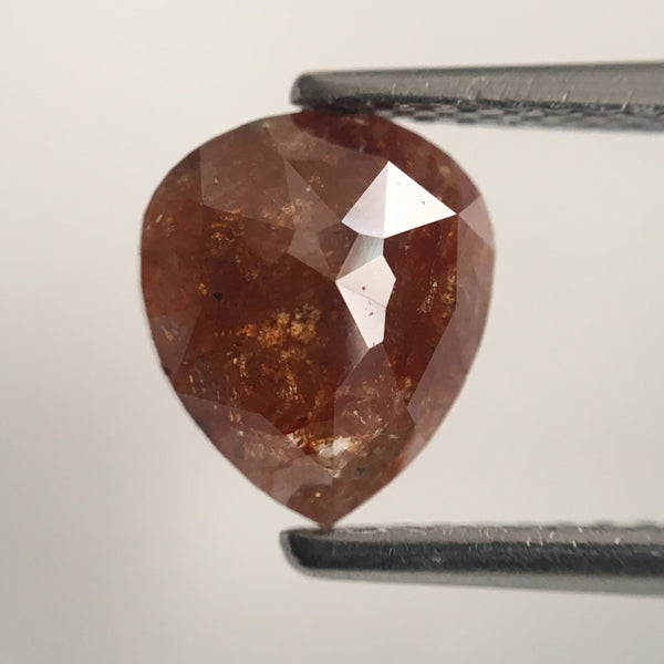 2.55 Ct Brown pear Shape Natural Loose Diamond, 7.97 mm X 6.84 mm X 2.75 mm Natural Rustic diamond Polished Diamond SJ44/21