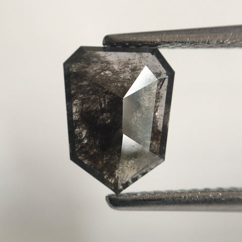 1.22 CT Natural Fancy Grey Color antique shape Loose Diamond 9.02 mm X 6.86 mm X 2.27 mm, Excellent Pentagon Shape Diamond SJ42/05