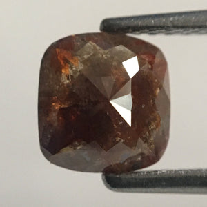 1.27 Ct Cushion Shape Fancy Brown Color Natural Loose Diamond 6.87 mm X 6.50 mm X 2.78 mm Natural Loose Diamond SJ44/79