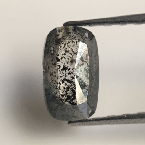 0.58 Ct Dark Gray color Natural Oval Shape loose Diamond 6.63 mm X 3.95 mm X 1.98 mm Oval Shape Salt and Pepper Diamond SSJ42/24