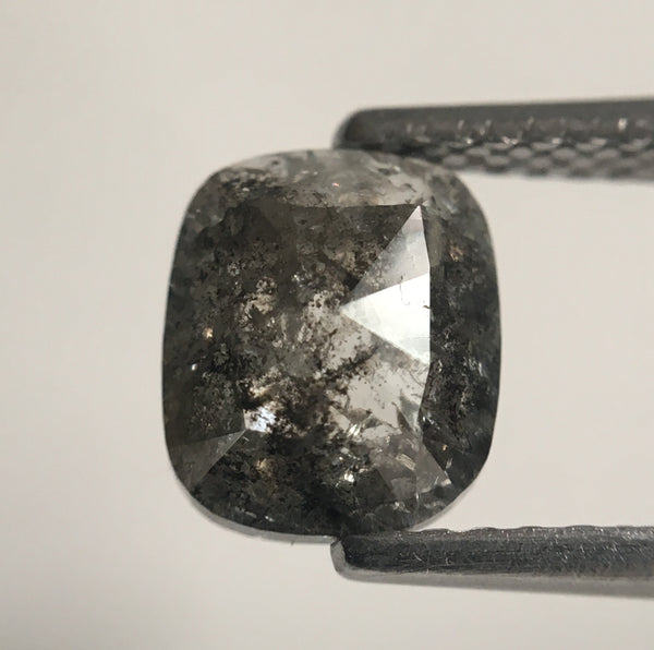 1.22 Ct Salt and Pepper Natural Oval Shape loose Diamond 7.25 mm X 6.14 mm X 2.38 mm Oval Shape Natural Diamond for engagement ring SJ42/46