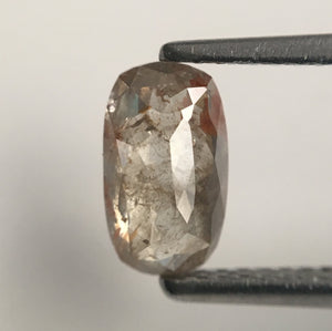 0.96 Ct Oval Cut Brownish Grey Natural Loose Diamond 7.88 mm X 4.56 mm x 2.55 mm Brown Oval Cut Rose Cut Natural Loose Diamond SJ46/12