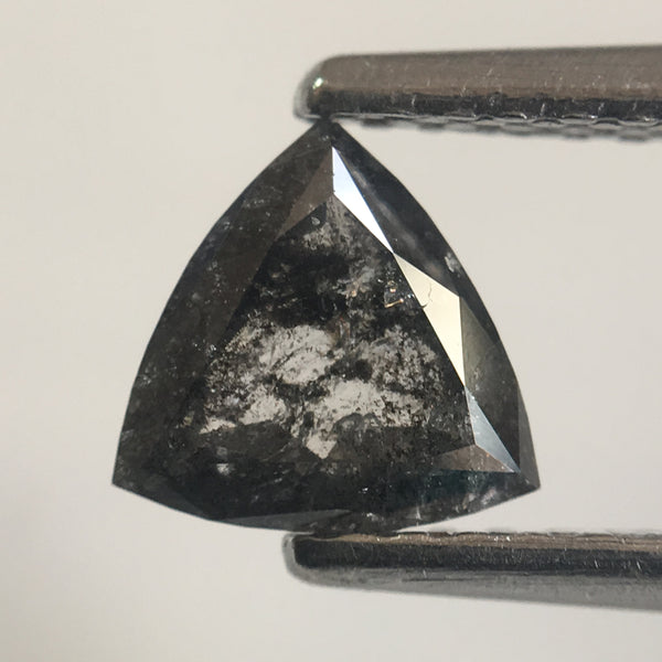 0.50 Ct Triangle Shape Natural Loose Diamond Dark Gray Color 5.72 mm x 5.79 mm X 2.02 mm, Polished Diamond for rings SJ43/01