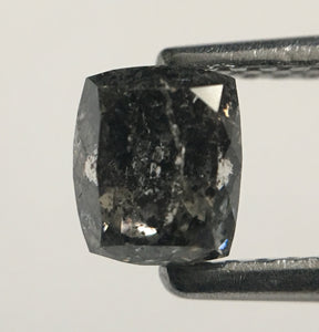 0.81 Ct Dark Grey Cushion Rose Cut Natural Loose Diamond 5.12 mm x 4.32 mm x 3.72 mm Diamond perfect for Engagement ring SJ46/41