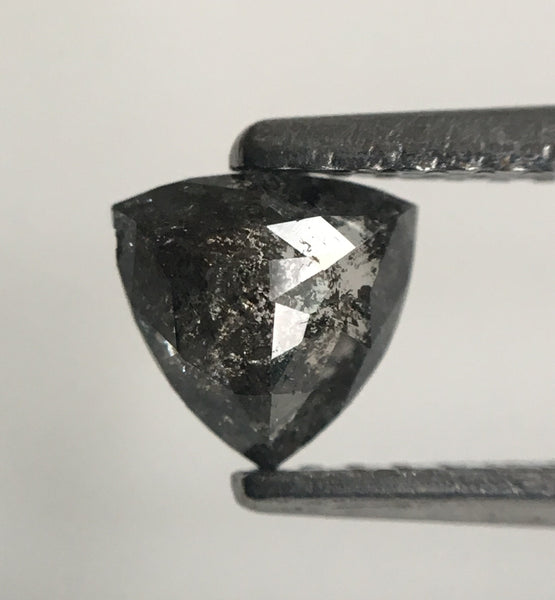 0.48 Ct Triangle Shape Natural Loose Diamond Dark Gray Color 5.21 mm x 5.34 mm X 2.29 mm, Polished Diamond for rings SJ43/16