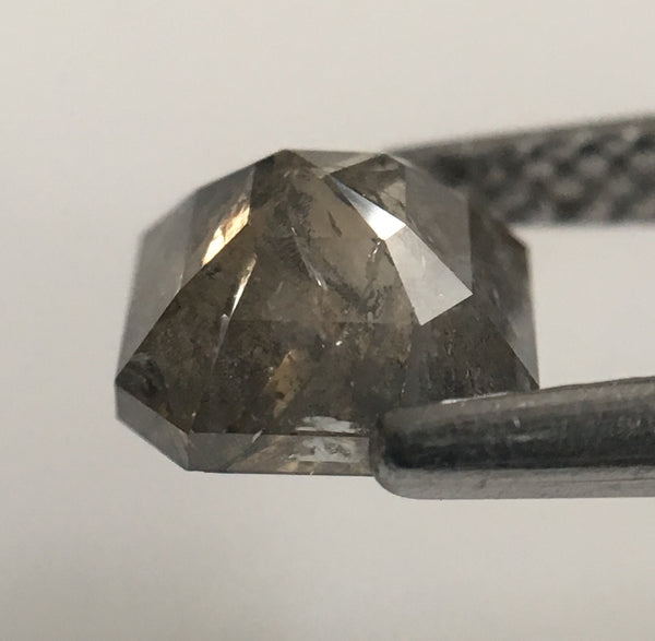 0.95 Ct 5.82 mm X 5.65 mm X 2.94 mm Fancy Grey Emerald Cut Natural Loose Diamond, Fancy Black Natural Loose Diamond Use for Jewelry SJ47/24