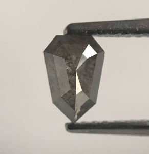 0.72 Ct Genuine Fancy Grey Color 6.31 mm X 4.49 mm X 2.93 mm Shield shape Natural Loose Diamond Geometric Shape SJ47/30