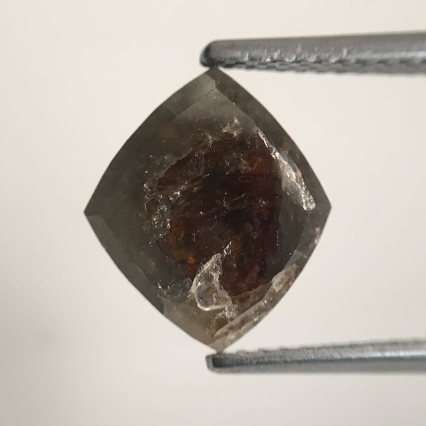 2.75 Ct Antique shape Natural Loose Diamond 10.79 mm X 9.30 mm X 3.60 mm Fancy Grey Color Use for Jewellery making SJ44/01