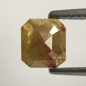 0.71 Ct Emerald Brownish Yellow Natural Loose Diamond 5.80 mm X 5.26 mm X 2.15 mm Natural Loose Diamond SJ44/09