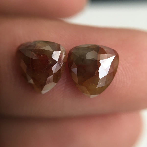 2.16 Ct 7.63 mm x 7.01 mm x 2.26 mm Fancy Brown Pear Shape loose Diamond, Polished Diamond for engagement ring SJ44/17