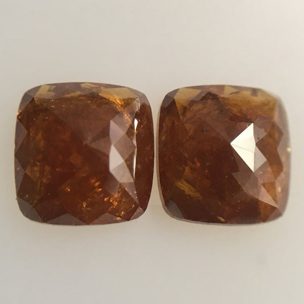 2.35 Ct Cushion Brownish Natural Loose Diamond 6.92 mm X 6.54 mm X 2.65 mm Natural Loose Diamond SJ44/43
