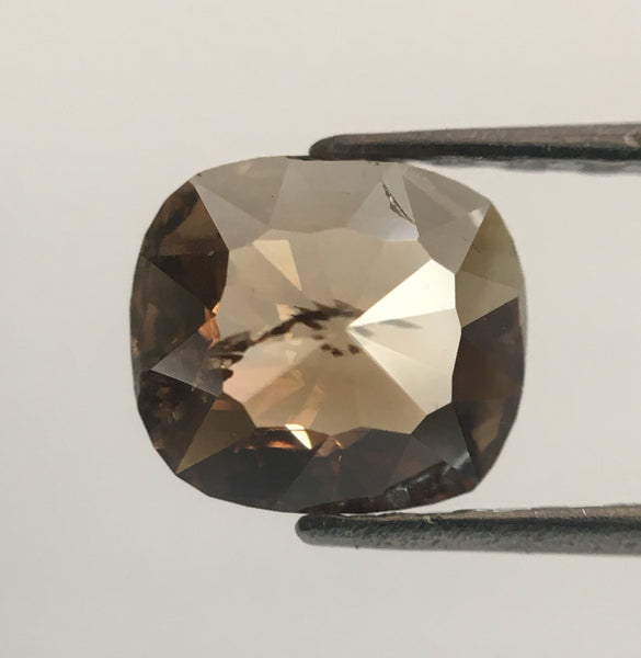 0.53 Ct Oval Shape champagne brown Natural Loose Diamond 5.82 mm X 5.21 mm x 1.99 mm Oval Shape Rose Cut Natural Loose Diamond SJ48/03
