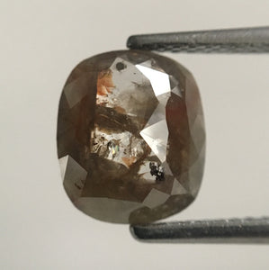 1.85 Ct Oval Shape Brownish Gray Color Natural Loose Diamond 9.00 mm X 7.70 mm x 2.71 mm Oval Shape Rose Cut Natural Loose Diamond SJ44/77