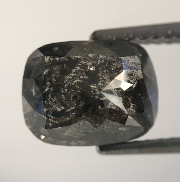 2.92 Ct Oval Shape Gray Natural Loose Diamond 8.85 mm X 6.82 mm x 4.72 mm Oval Shape Rose Cut Natural Loose Diamond SJ48/36