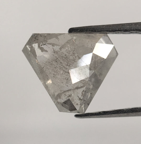 0.64 CT Light Gray Geometric shape Natural Loose Diamond, 5.62 mm X 6.75 mm X 2.10 mm Natural Loose Diamond Use for Jewelry making SJ49/06