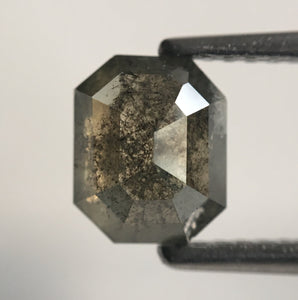1.46 Ct Gray Emerald shape Natural Loose Diamond 6.85 mm x 5.59 mm x 3.63 mm natural loose diamond for jewelry SJ49/15