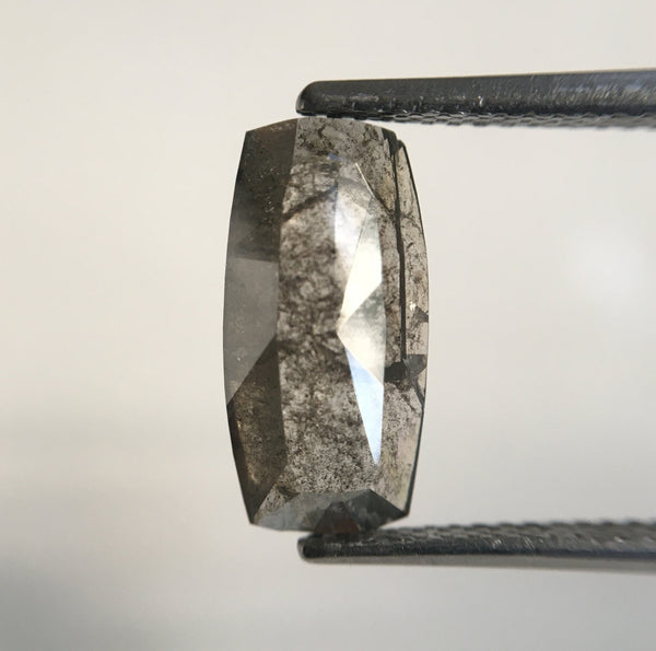 1.84 Gray Geometric shape Natural Loose Diamond, 12.86 mm X 6.43 mm X 2.09 mm Antique Shape Natural Loose Diamond SJ49/61