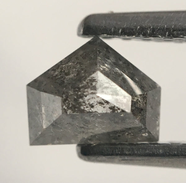 0.51 CT Natural Fancy Grey Color antique shape Loose Diamond 4.09 mm X 5.12 mm X 2.80 mm, Excellent Pentagon Shape Diamond SJ47/10