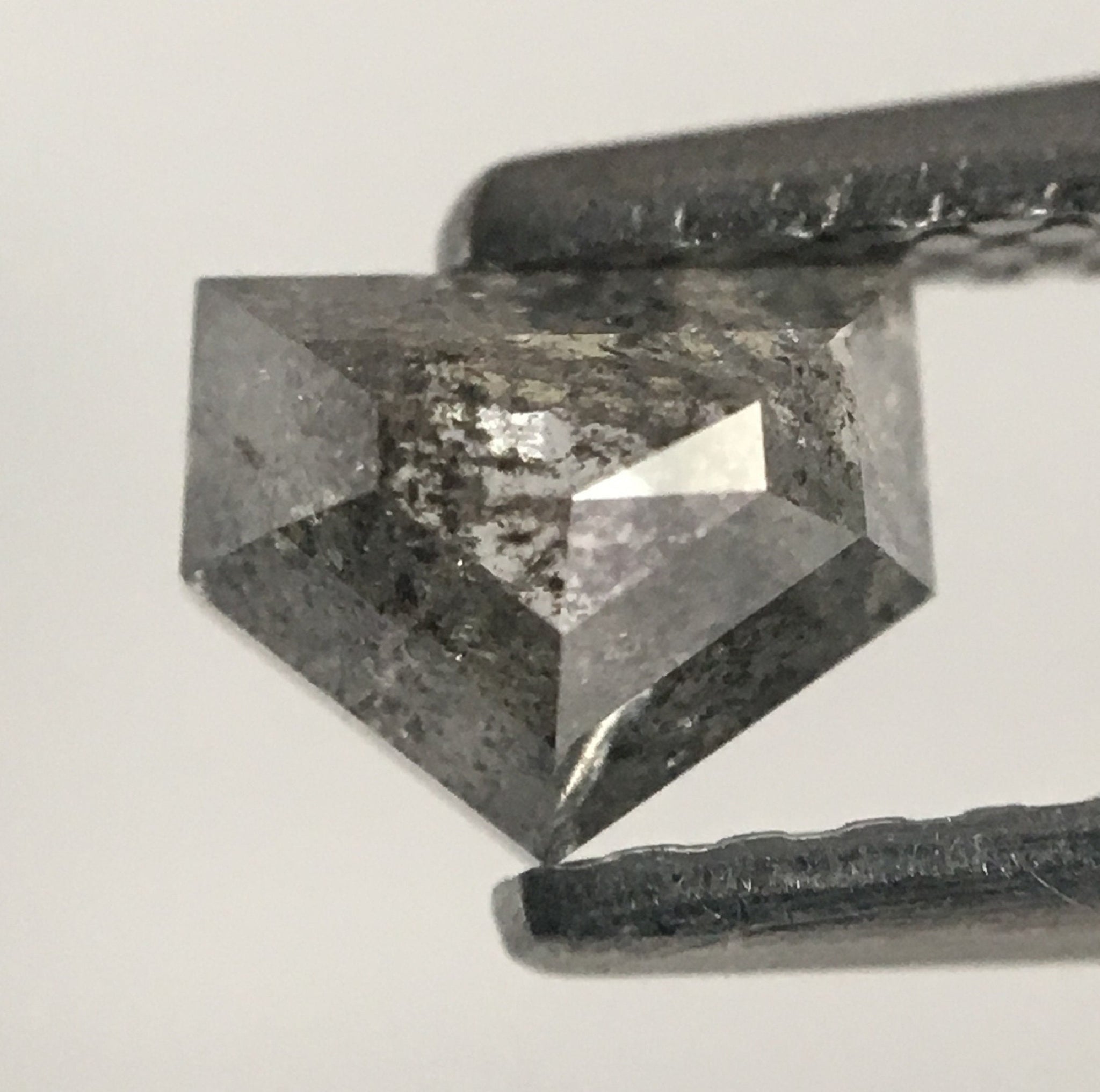 0.51 CT Natural Fancy Grey Color antique shape Loose Diamond 4.09 mm X 5.12 mm X 2.80 mm, Excellent Pentagon Shape Diamond SJ47/10