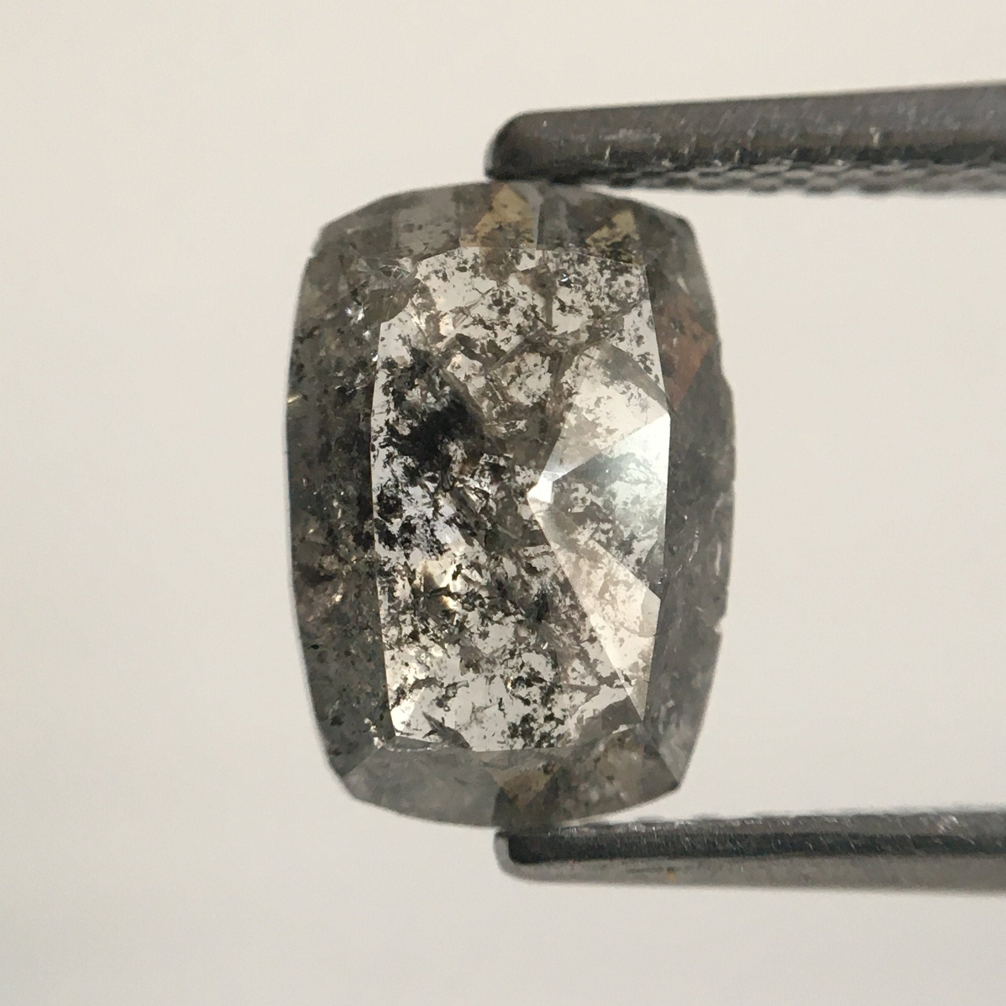 1.28 Ct Natural Gray Oval Shape Rose cut Diamond, 9.00 mm X 6.34 mm X 2.22 mm Beautiful Natural Loose Diamond SJ49/71