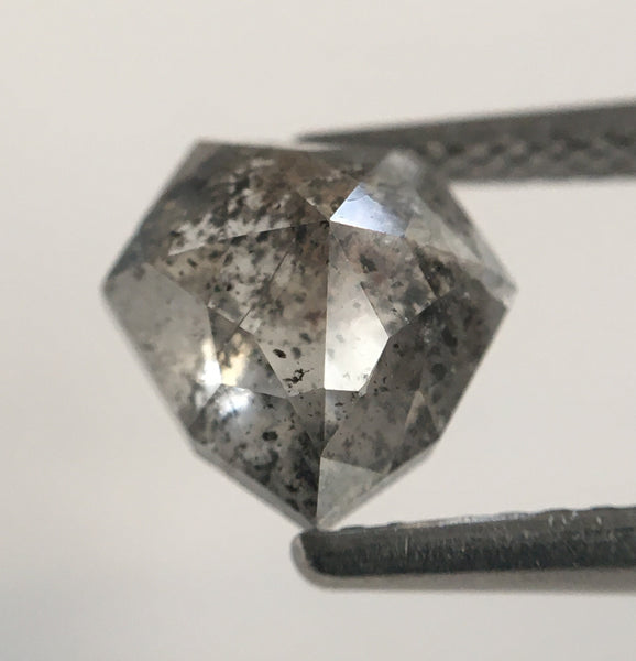 1.84 Ct Shield Shape Gray Color Natural Loose Diamond, 7.63 mm x 7.75 mm X 3.98 mm Geometry shape Natural Loose Diamond SJ49/75