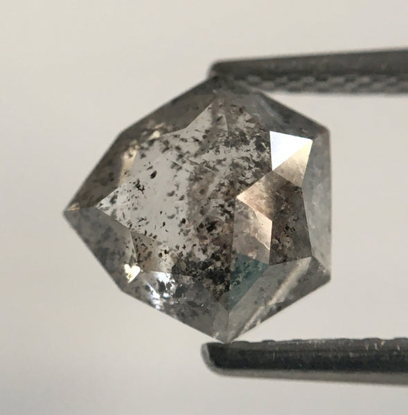 1.84 Ct Shield Shape Gray Color Natural Loose Diamond, 7.63 mm x 7.75 mm X 3.98 mm Geometry shape Natural Loose Diamond SJ49/75