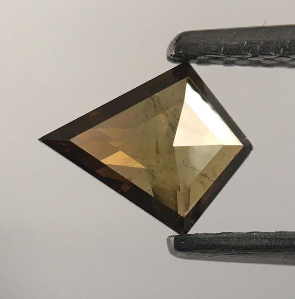 0.30 Ct Brown Color Kite shape Natural Loose Diamond, 6.64 mm X 5.40 mm x 1.41 mm Geometic Shape Natural Loose Diamond SJ50/29