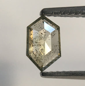 0.48 Ct Natural Light Greenish Color Hexagon Shape Loose Diamond, 7.07 mm x 4.40 mm X 1.76 mm geometric shapes Natural Loose Diamond SJ50/34