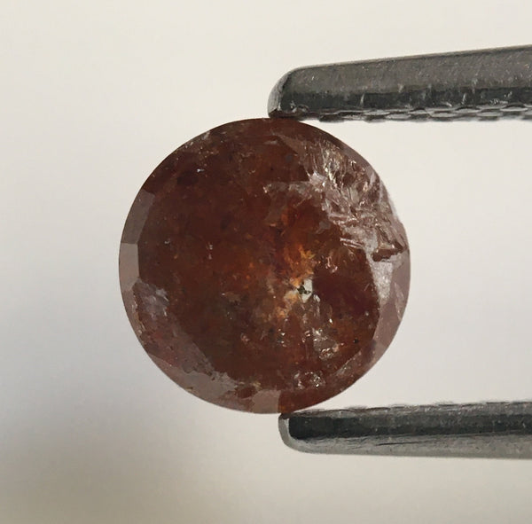 0.91 Ct Brown Round Shape Rose cut Loose Natural Diamond, 5.32 mm x 3.55 mm Rose cut Loose Natural diamond low price SJ51/04