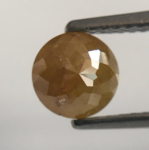 1.15 Ct Yellowish Brown Round Shape Rose Cut Loose Natural Diamonds, 5.93 mm X 3.67 mm Rose cut Loose Natural diamond low price SJ51/16