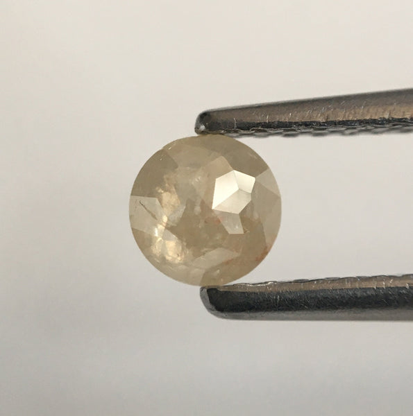 2.35 Ct Round Rose Cut Natural Loose Diamond,  6 Pcs 4.08 mm to 4.19 mm Grey Color Round Shape Rose Cut Natural Diamond SJ51/33