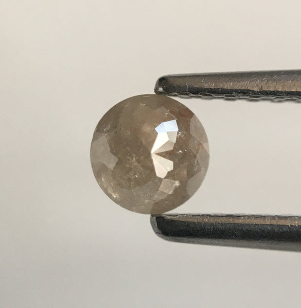 2.35 Ct Round Rose Cut Natural Loose Diamond,  6 Pcs 4.08 mm to 4.19 mm Grey Color Round Shape Rose Cut Natural Diamond SJ51/33